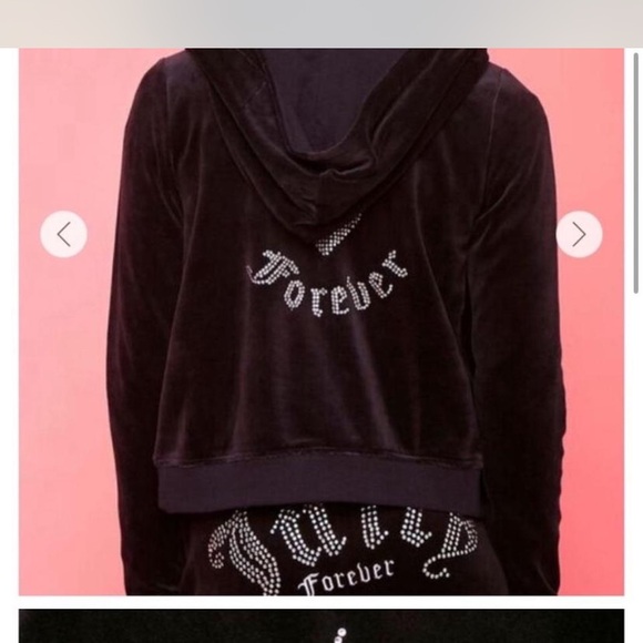 Juicy Couture Black Velour Tracksuit - Picture 5 of 8